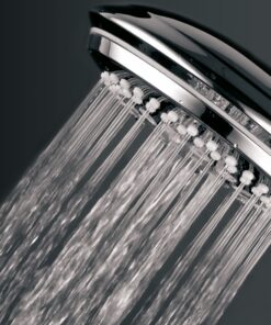 DreamSpa 3-way Shower Combo PLUS Instant-Mount Drill-Free Slide Bar - Enjoy Overhead & Handheld Shower Head with Height/Angle Adjustable Bracket and Stainless Steel Hose for Ultimate Convenience! 4" + 4" Shower Head Combo w/ Slide Bar 22 911j2kijhJL 1