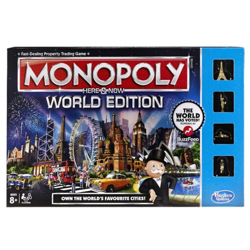 Monopoly Here and Now World Edition Board Game by Hasbro