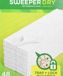 Swiffer Sweeper Dry Sweeping Pad Multi Surface Refills, Unscented, 48 Count 8 911oHNeUKYL