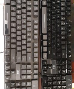 Rii RK100 3 Colors LED Backlit Mechanical Feeling USB Wired Multimedia Gaming Keyboard, Office Keyboard for Working or Primer Gaming,Office Device 45 911t29dj1L