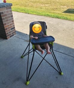 Summer Infant Pop ‘n Sit Portable Highchair, Green - Portable Highchair For Indoor/Outdoor Dining – Space Saver High Chair with Fast, Easy, Compact Fold, For 6 Months – 45 Pounds 33 911tPDcoo0L