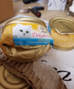 Purina Fancy Feast Grilled Gravy Wet Cat Food, Delights Grilled Tuna & Cheddar Cheese Feast - (24) 3 oz. Cans Cheddar Delights in Gravy 3.00 Ounce (Pack of 24) 44 912 5iXwfvL 1