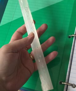 Selenite Stick 6 to 8.5 Inches long, 1 to 2 inches wide, white healing stone, strong protection powers 42 912 CXLm1EL