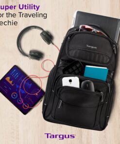 Targus Legend IQ Laptop Backpack Bag for Business Fits 16-Inch Laptop Professional Travel Backpack for Men and Women Carry on Backpack Bookbag Backpack Travel Backpack for Women Black(TSB705US) Legend Iq Backpack 17 9122cNsAFdL