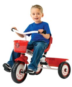 Schwinn Easy Steer Bike for Toddler, Kids Tricycle with Removable Push handle, Steel Trike Frame, Boys and Girls Ages 2-4 Year Old, Red/White, 8" Easy Steer Tricycle 32 9127vSmGhiL