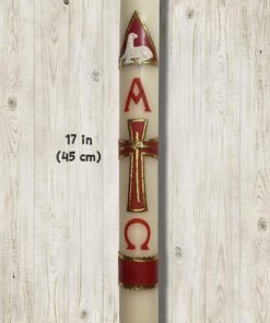 Large 18in (45cm) Easter Paschal Candle Cirio Lent Pascual Semana Santa Holy Week 6 912LVpuOEL