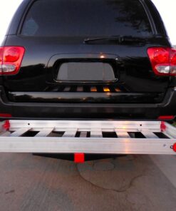 MaxxHaul 70422 48" x 21" Hitch Mount Compact Aluminum Cargo Carrier - 500-lb Load Capacity 30 912RwnlES9L