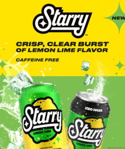 Starry Lemon Lime Soda, Caffeine Free, Mini Cans, 7.5 Ounce (Pack of 10) 8 912pUhtLJOL