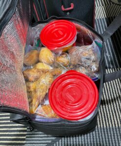 NZ home Insulated Cooler Bag and Food Warmer (XL Plus, 2 Pack) for Food Delivery & Grocery Shopping with Zippered Top, Black XL Plus 46 9133FqA2pIL 2