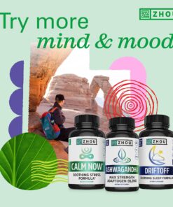 Zhou Neuro Peak Brain Support Supplement | Memory, Focus & Clarity Formula | DMAE, Rhodiola Rosea, Bacopa Monnieri, Ginkgo Biloba & More | 30 VegCaps 25 913AlivO82L