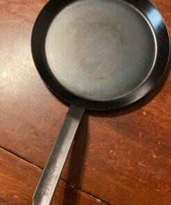 de Buyer Blue Carbon Steel Crepe & Tortilla Pan - 9.5” - Ideal for Making & Reheating Crepes, Tortillas & Pancakes - Naturally Nonstick - Made in France 9.5" 35 913LAnysb4L 1