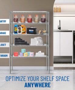 Shelf Liners for Wire Shelf System - Set of 4 in Clear 18 x 36 inch - Plastic Wire Shelving Shelf Mats 18"x36" 4pcs 15 913MGxsAxvL