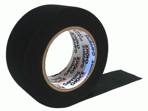 Gaffers Tape 2 inch x 35 Yard Black by GAFFER'S CHOICE - Bonus 5 Yards - Adhesive is Safer Than Duct Tape - Waterproof & Non-Reflective Multipurpose Gaffer Tape