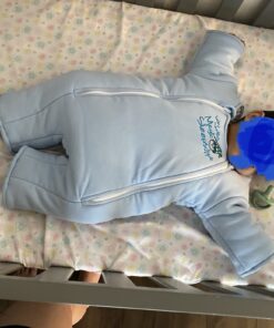 Baby Merlin's Magic Sleepsuit - 100% Cotton Baby Transition Swaddle - Baby Sleep Suit - Blue - 6-9 Months 30 913V4qjkO4L