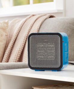 Amazon Basics 500-Watt Ceramic Small Space Personal Mini Heater - Blue 25 913VHHxONL