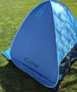 iCorer Automatic Pop Up Instant Portable Outdoors Quick Cabana Beach Tent Sun Shelter Blue 33 913XNALn4DL