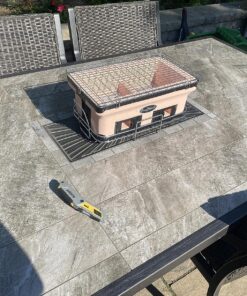 Fire Sense 60450 Yakatori Internal Grates Charcoal Chrome Cooking Grill Japanese Table BBQ Handmade Using Clay Adjustable Ventilation For Outdoor Barbecues Camping Traveling - Large - Tan 34 913c2RYo9L