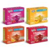 Simply Delish Plant Based Natural Variety Bundle Jel Dessert – 4 Pack (1) of Raspberry, Peach, Strawberry, and Orange – Zero Sugar, 0g Net Carbs, Gluten Free, Vegan, Diabetic & Allergen Free 0.70 Ounce (Pack of 4) 4 Pack - Variety