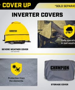 Champion Power Equipment 100302 4000-Watt RV Ready Open Frame Inverter, Yellow 4000-Watt + Gas + Manual Start 35 913gp3qQ8YL