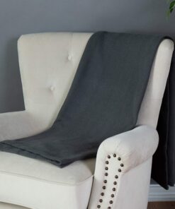 Cotton Throw Blanket for Couch, 60x50 in, Woven Warm and Soft Lightweight Dark Gray Throw, Herringbone Weave Boho Farmhouse Herringbone Gray 9 913jkSRgyyL