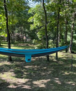 Kootek Camping Hammock Double & Single Portable Hammocks Camping Accessories for Outdoor, Indoor, Backpacking, Travel, Beach, Backyard, Patio, Hiking Grey & Sky Blue Large 39 913oQVPqzL