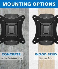 Mount-It! MI-2829 Small TV Monitor Wall Mount | RV TV Mount | Quick Release VESA Wall Mount | Fits 19 20 21 22 23 24 25 Inch Screens | 75 100 VESA Compatible | Low-Profile Slim Design | 44lb Capacity 28 913qL18oCL