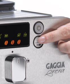 Gaggia Brera Super-Automatic Espresso Machine, Small, Black, 40 fl oz 32 9140RgdGX0L