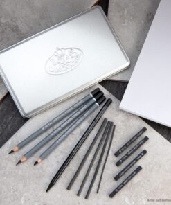 Royal & Langnickel RSET-ART2503 Small Tin Charcoal Drawing Art Set Basic Charcoal Ranges 23 914A57xSAYL