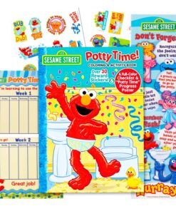Alternative view of Sesame Street Elmo Potty Training Book Set -- Potty Coloring and Activity Book with Chart, Reward Stickers and Checklist (Includes 4 Storybooks: ABC, Colors, Rhymes, Bedtime)