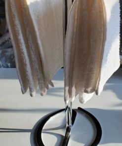 iDesign Metal Hand Towel Rack, The Axis Collection – Holds 2 Hand Towels, 7.75” x 6.25” x 13.5”, Chrome 35 914IZzO2JUL