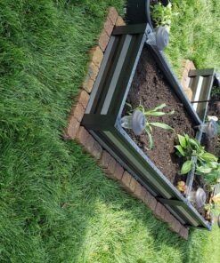 Greenes Fence Antique Iron Powder-Coated Metal Raised Garden Bed Planter 24" W x 48" L 10" High 23 914MTpJyHL