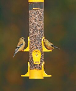 Alternative view of Stokes Select Thistle Tube Bird Feeder with Six Feeding Ports, Yellow, 1.6 lb Capacity - 38224, small