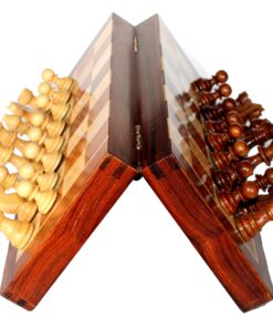 StonKraft Wooden Chess Board Game Set with Wooden Magnetic Chess Pieces (12" X 12" Inches) 12 914UW1payIL