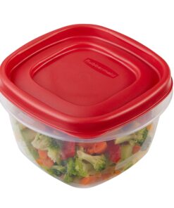 Rubbermaid Easy Find Lids Food Storage-Containers, Racer Red, 18-Piece Set 10 914WF1IH49L