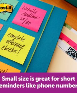 Post-it Notes, 3x5 in, 5 Pads, America's #1 Favorite Sticky Notes, Poptimistic, Bright Colors, Clean Removal, Recyclable (655-5UC) 16 914XywihBYL