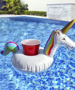GoFloats Giant Inflatable Pool Floats - Choose Unicorn, Dragon, Flamingo, Swan, or Bull - Includes Drink Float 28 914eaKX xL