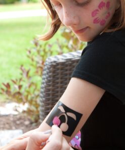 Face Paint Stencil Stickers for Painting Kit (104 Pieces) Thick Tattoo Stencil - Soft, Pliable and Easy to Stick Down and Reuse - Great for Birthdays, Sleepovers, School Carnivals, or Fundraisers 29 914jVMz1NBL