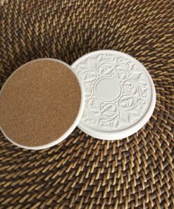 CoasterStone Absorbent Stone Coasters, “Victorian Lace Set of 4 28 914sxN60qL