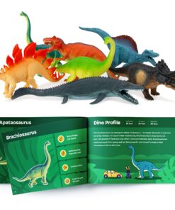 Alternative view of Boley 14 Pk Dinosaur Toys for Kids with Educational Pamphlet - 9" Long Dinosaur Toy Figures for Boys & Girls Ages 3+ 14 Pack + Dino Pamphlet