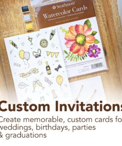 Strathmore Watercolor Postcard Pad, 4x6 inches, 15 Pack - Custom Greeting Cards for Weddings, Events, Birthdays 38 915 jWAKv2L