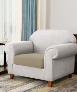 Alternative view of CHUN YI Stretch Chair Couch Cushion Cover Suitable for Armchair, Sofa Seat Slipcover with Spandex Jacquard Fabric(Small,Sand) Sand Small