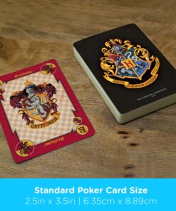 AQUARIUS Harry Potter Playing Cards - House Crests Themed Deck of Cards for Your Favorite Card Games - Officially Licensed Harry Potter Merchandise & Collectibles 12 9156q21Ii7L