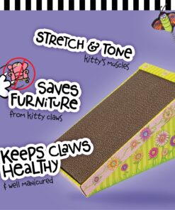 Petmate FAT CAT Big Mama's Scratch 'n Play Ramp Reversible Cardboard Toy 21 91576Y4QdPL