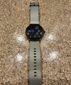 Google Pixel Watch - Android Smartwatch with Fitbit Activity Tracking - Heart Rate Tracking Watch - Matte Black Stainless Steel case with Obsidian Active band - WiFi Matte Black case w/ Obsidian Active band - WiFi 44 915Ejhk28L