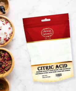Spicy World Citric Acid 2 LB Bag - 100% Pure, Food Grade & Non-GMO - Citric Acid Powder for Cleaning, Bath Bombs, Preserving - Fine Granular 2 Pound (Pack of 1) 13 915F2sLYStL