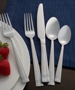 International Silver Dawson Frost Stainless Steel Flatware, 20-Piece Set, Service for 4 11 915FPfP10L