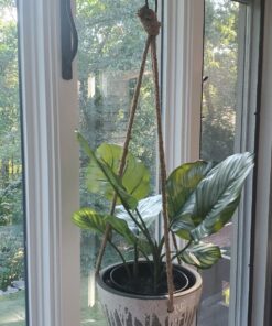 UpBlend Outdoors Plant Hangers Outdoor Hook - 10 X 13.75 Inch Heavy Duty Plant Hanger Bracket, Indoor Wrought Iron Wall Plant Holder, Flower Hooks for Hanging Baskets, Lantern, Windchime Strong, 1 Pack 29 915LKltDHuL