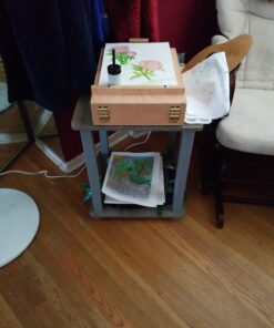 Furinno Simplistic Set of 2 End Table, French Oak Grey/Grey French Oak/Grey 2-Pack, Plastic Pole 15.6 x 15.6 33 915LqDV59rL