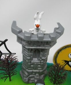 Nightmare Before Christmas 17 Piece Birthday Cake Topper Set Featuring 2" to 3" Cake Topper Figures of Lock, Shock, Zero, Jack Skellington, Sally, Barrel and Other Decorative Themed Accessories 25 915P5ESxr5L