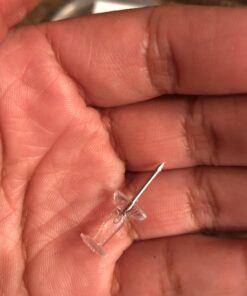 Yalis Push Pins 600 Count, Standard Clear Thumb Tacks Steel Point and Clear Plastic Head 43 915PqMq O1L